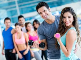 workout on gym