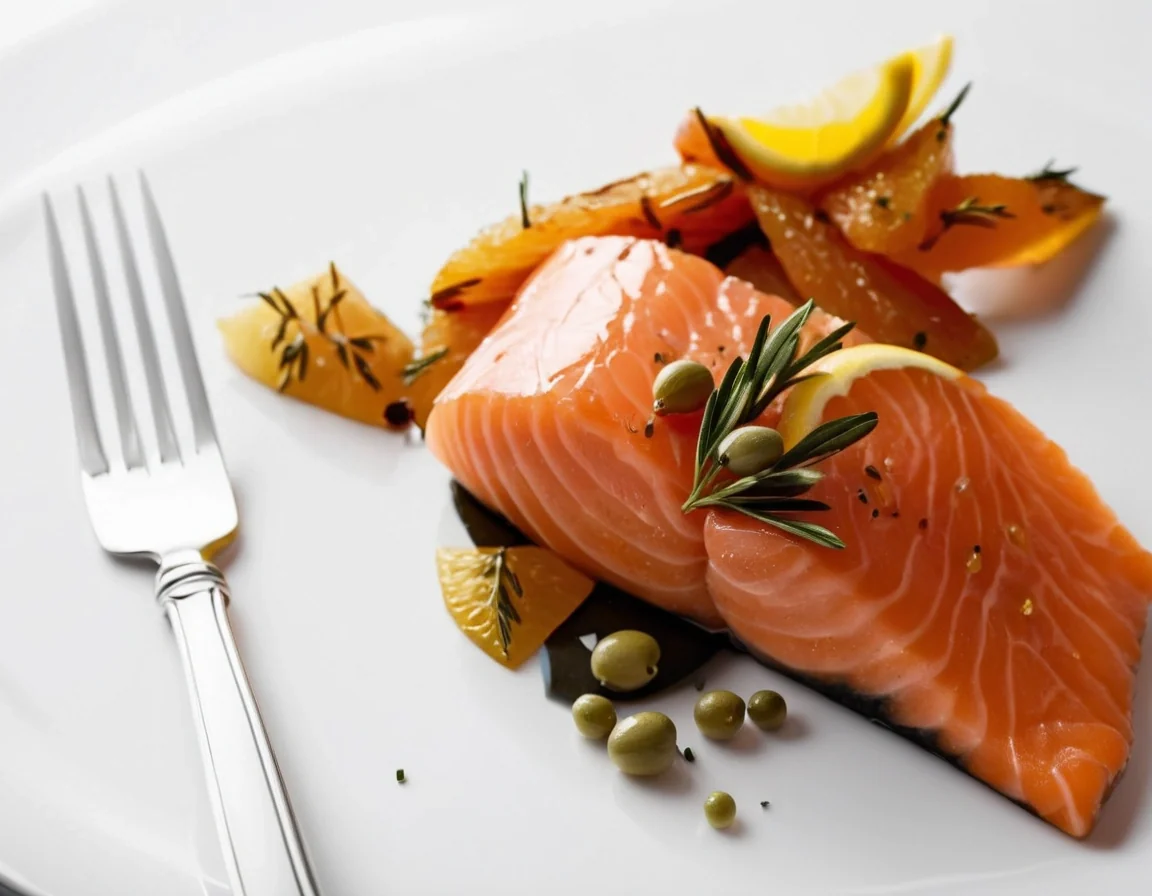Fresh wild salmon fillet rich in protein and omega-3 fatty acids to suppress cravings